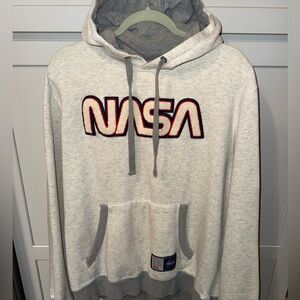 NASA Logo Hoodie | Perrin Sportswear Gray Pullover | Size XL 🚀🛸🛰️